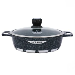 ماهیتابه گرانیتی سایز ٣٦ لایف اسمایل مدل FLCMSHR 36