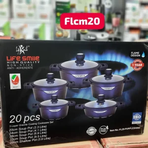 سرویس قابلمه 20 پارچه لایف اسمایل سه لایه طرح درخشان اصل