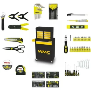 جعبه ابزار حرفه ای خانگی کارگاهی 257 تکه روسی wmc