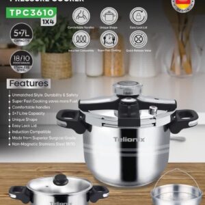 زودپز سرکلیپسی دوقلو تلیونیکس مدل TPC3610