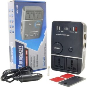 اینورتر خودرویی 200 وات 12/24VDC به 220VAC مدل 1661