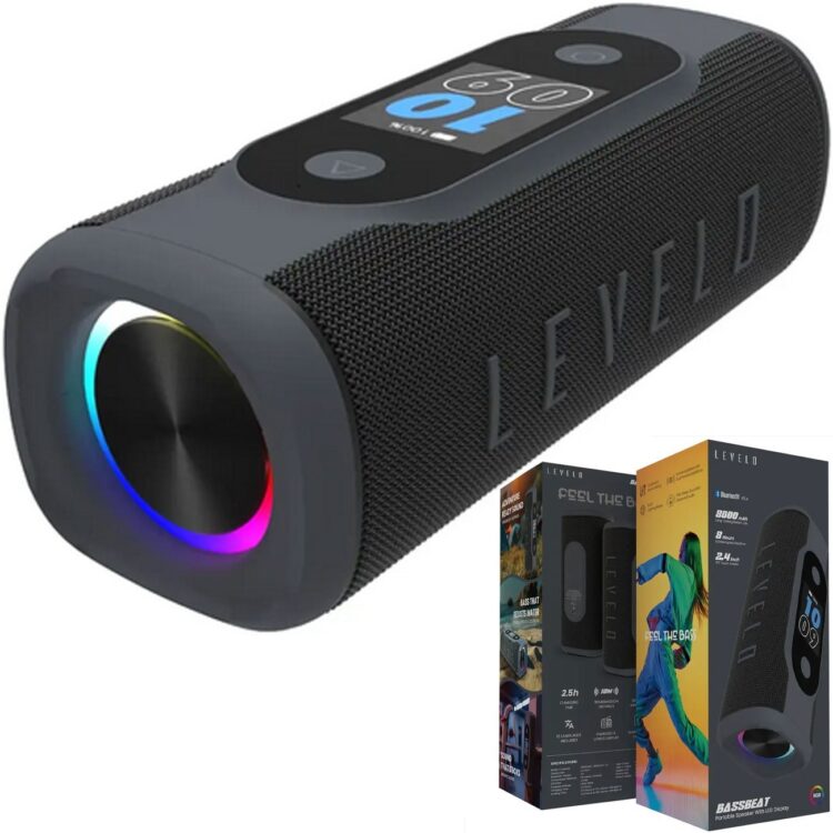 اسپیکر بلوتوثی لولو Levelo Bassbeat Portable Speaker LVLBASSBSPKRBK