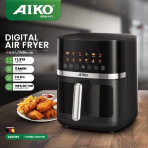 سرخکن آیکو مدل AK627FR ظرفیت ۷ لیتر بدون روغن با بدنه استیل